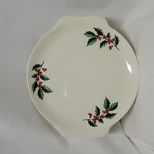 Harmony House Hollyberry Serving Platter, Salem China, Christmas Platter